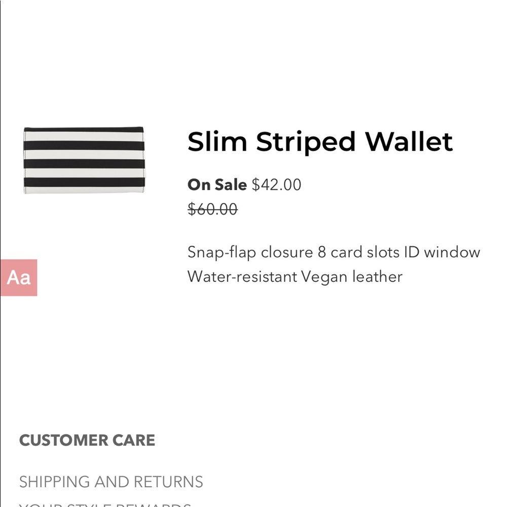 KUT from the Kloth striped wallet 👜